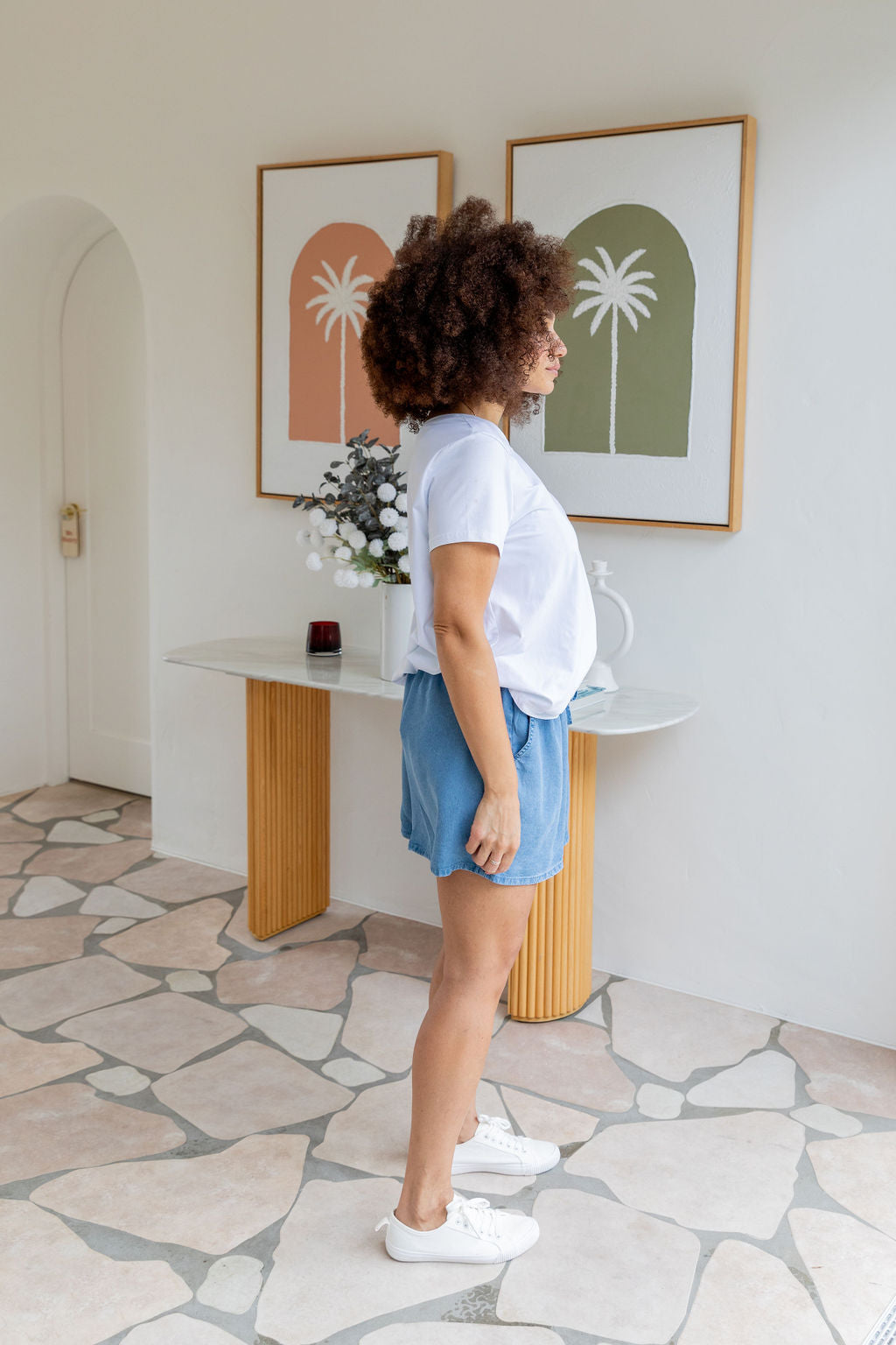 Stace Short in Dark Blue