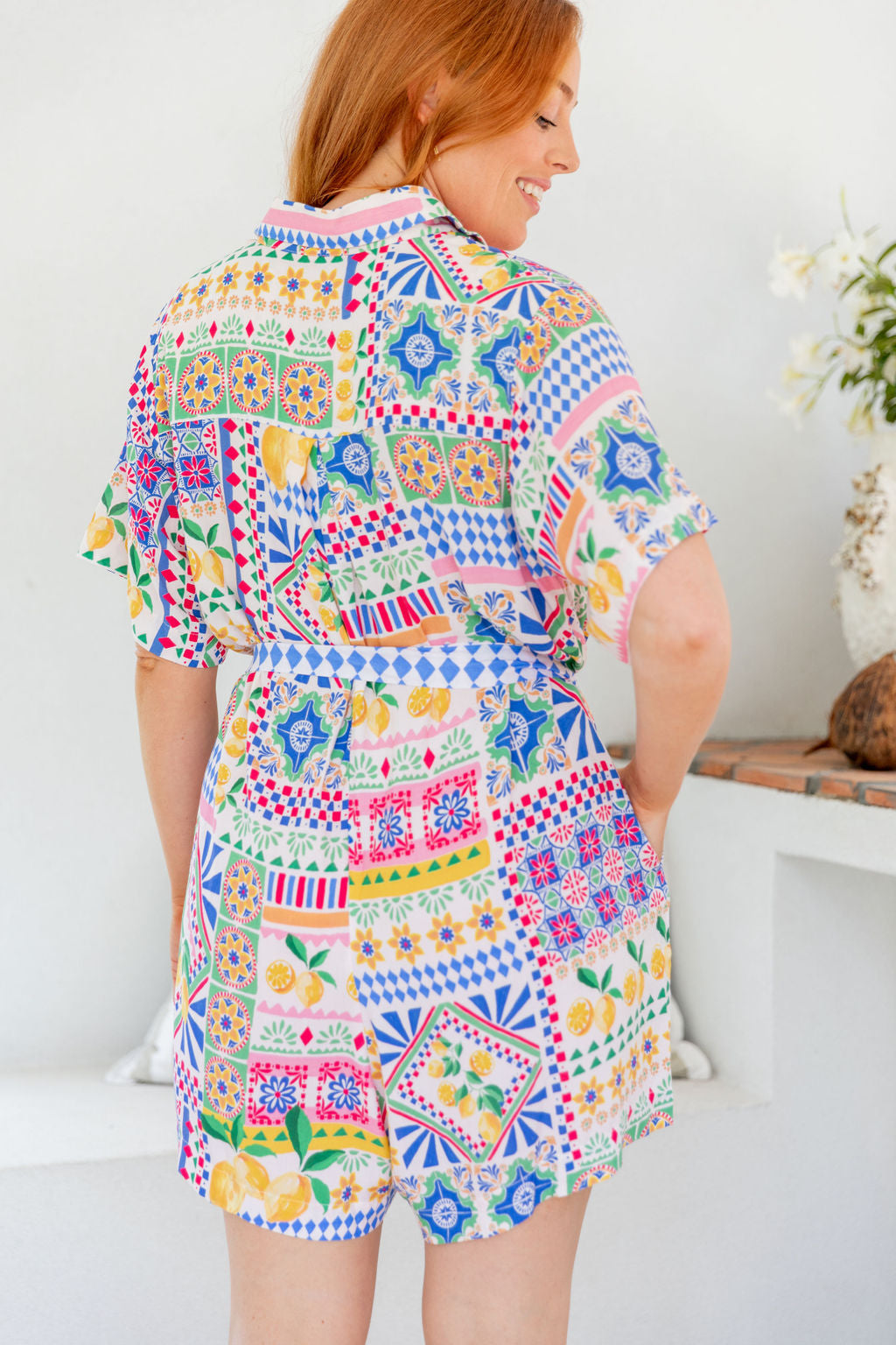 Giulia Playsuit in Limoncello