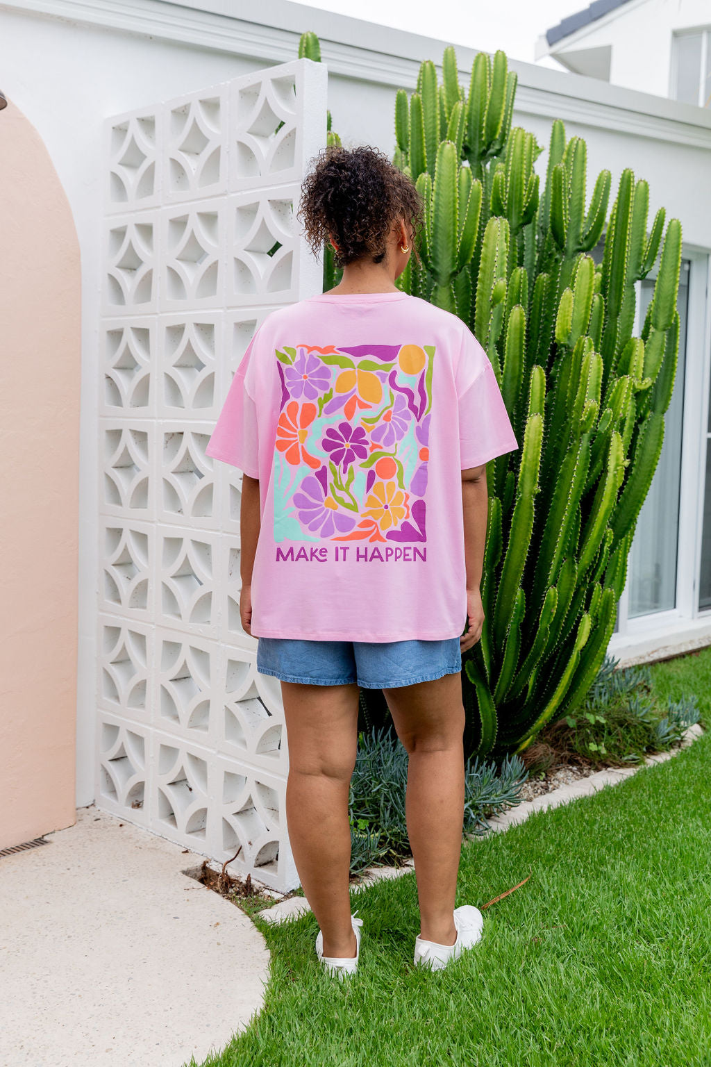 Make it Happen Tee in Sherbet
