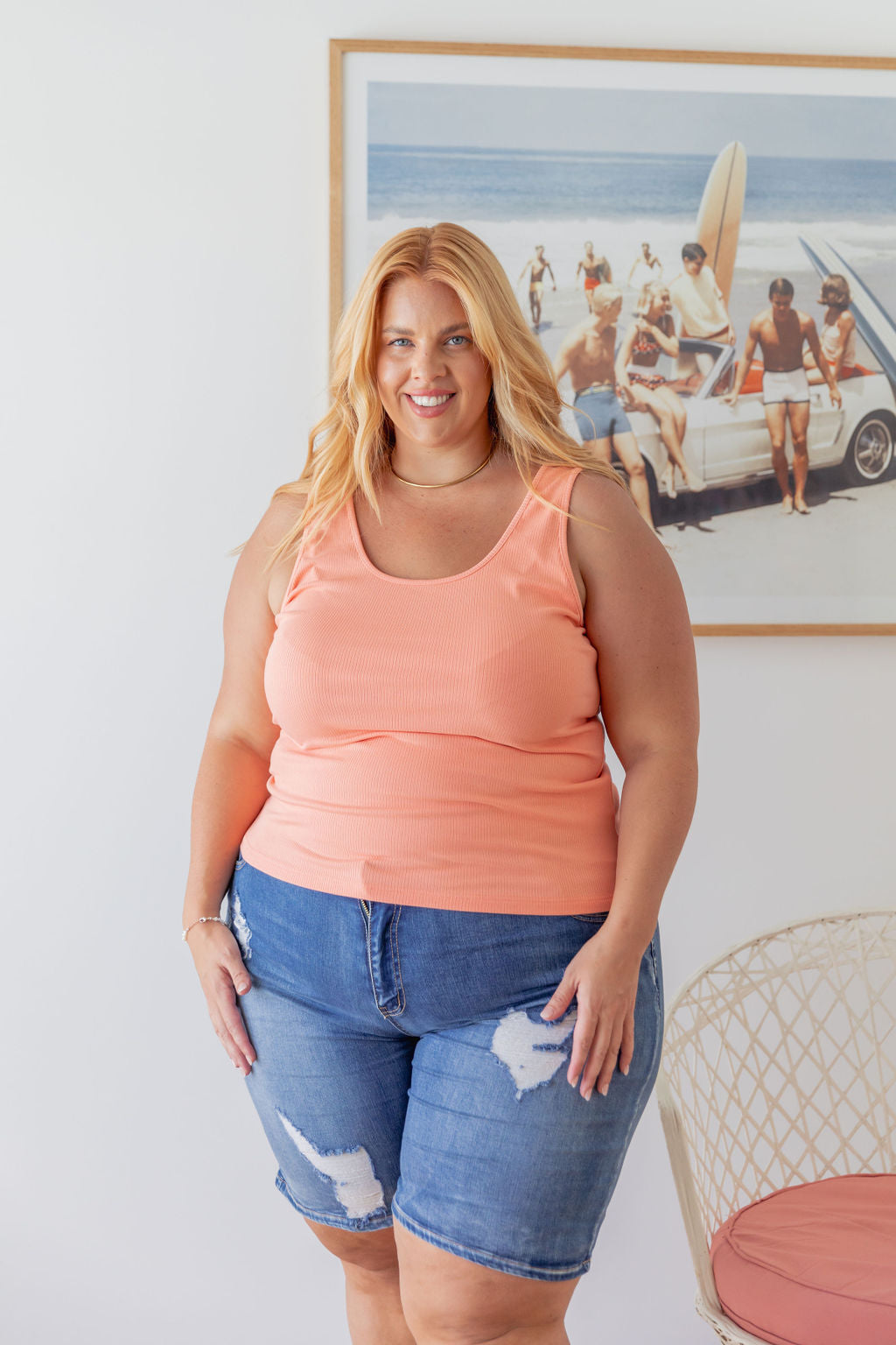 Billi Tank in Apricot