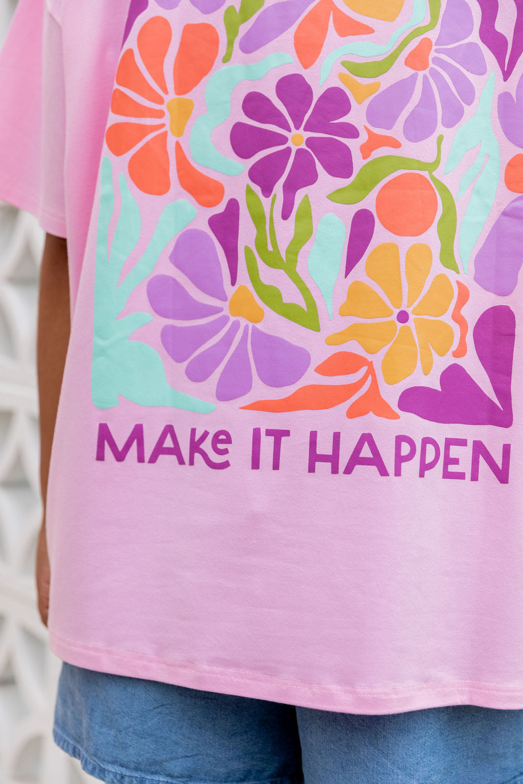 Make it Happen Tee in Sherbet