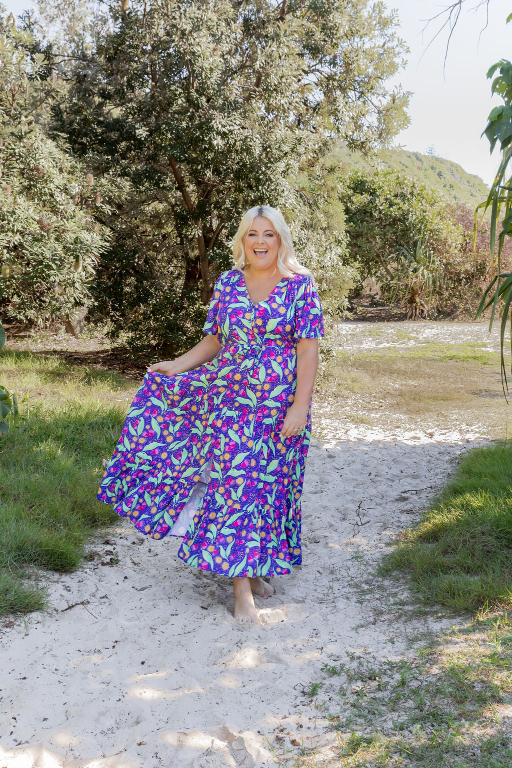 Bonnie Maxi Dress in Gumnuts