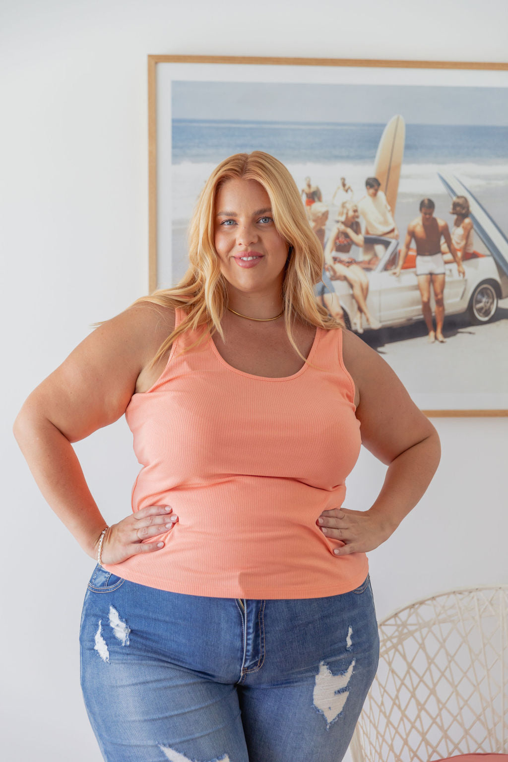 Billi Tank in Apricot