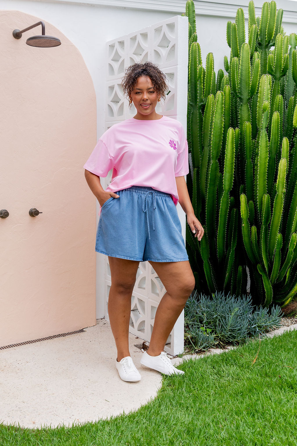 Make it Happen Tee in Sherbet