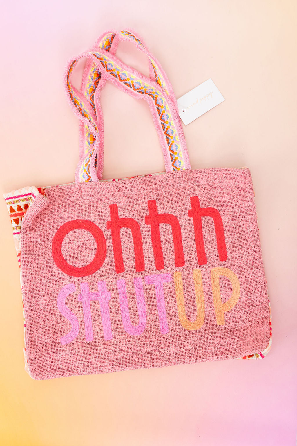 'Ohhh Shut Up' Woven Tote Bag
