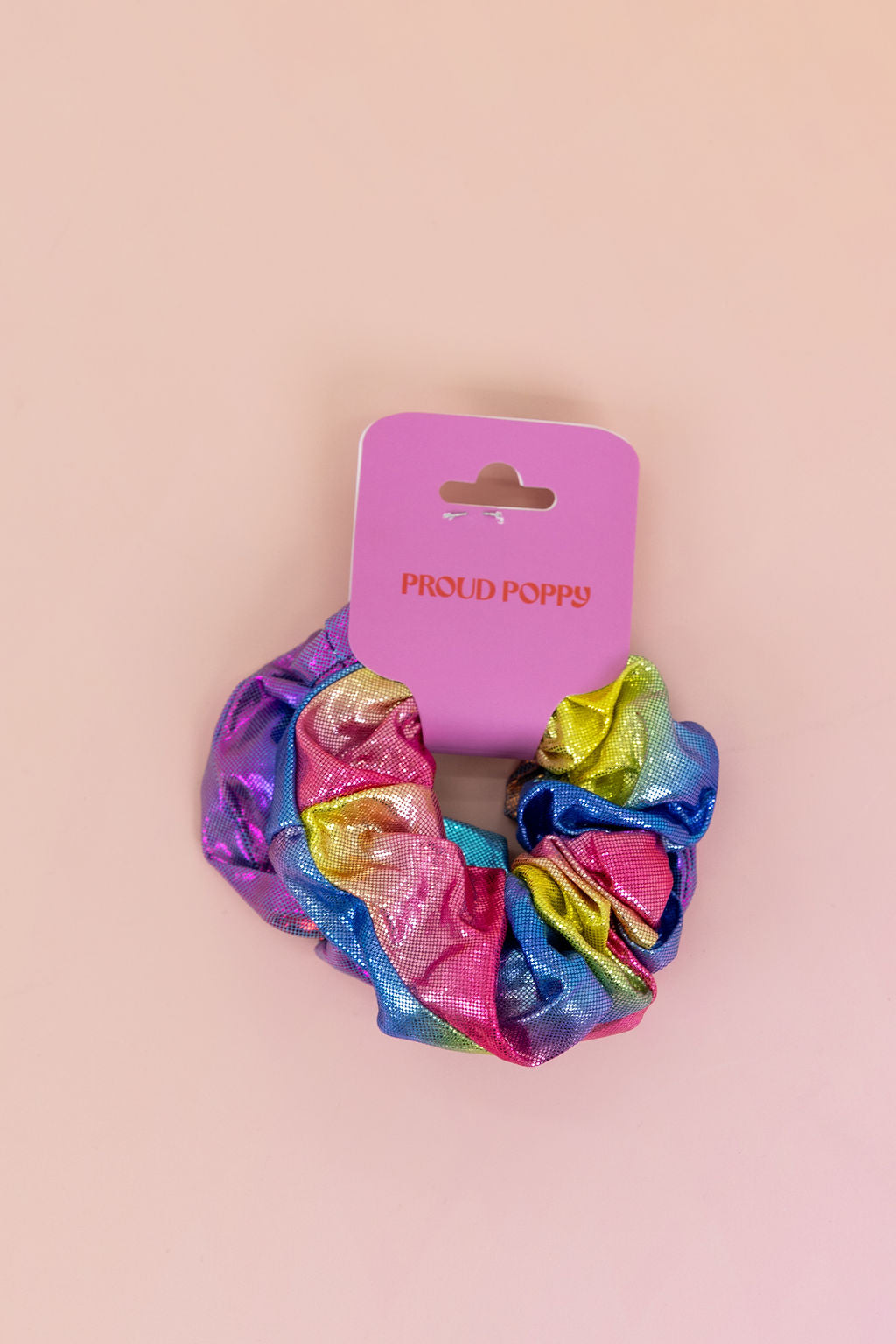 Rainbow Scrunchies – 2 Pack (Blue, Purple, Pink & Lime Green)