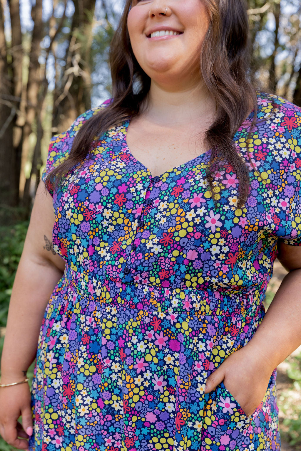 Millie Dress in Ditsy by Kasey Rainbow