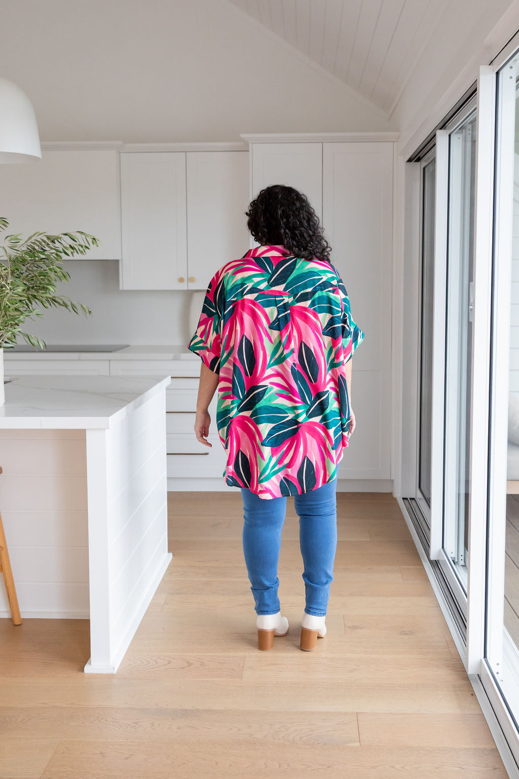 Tammin Shirt in Jungle Pink