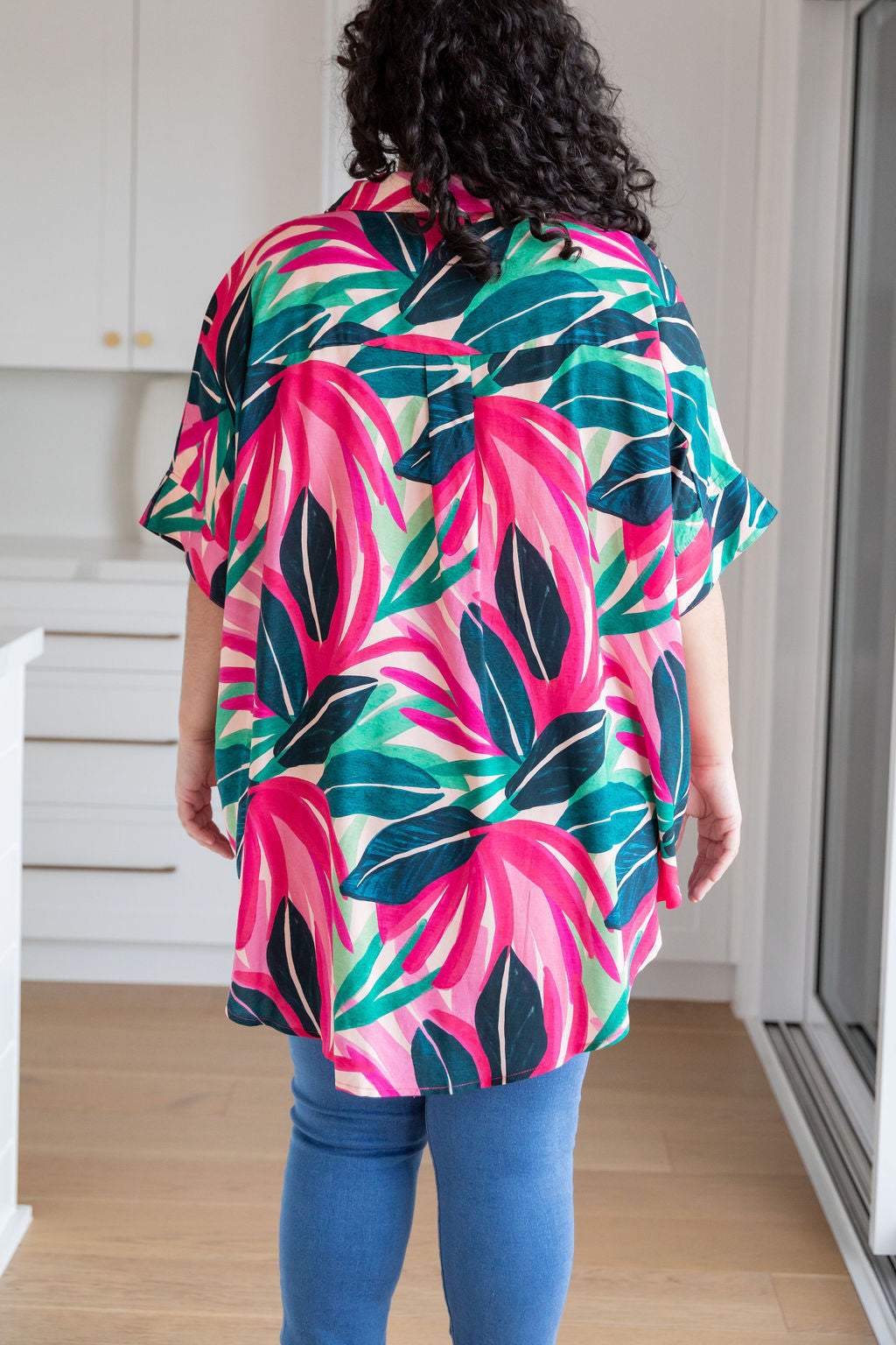 Tammin Shirt in Jungle Pink