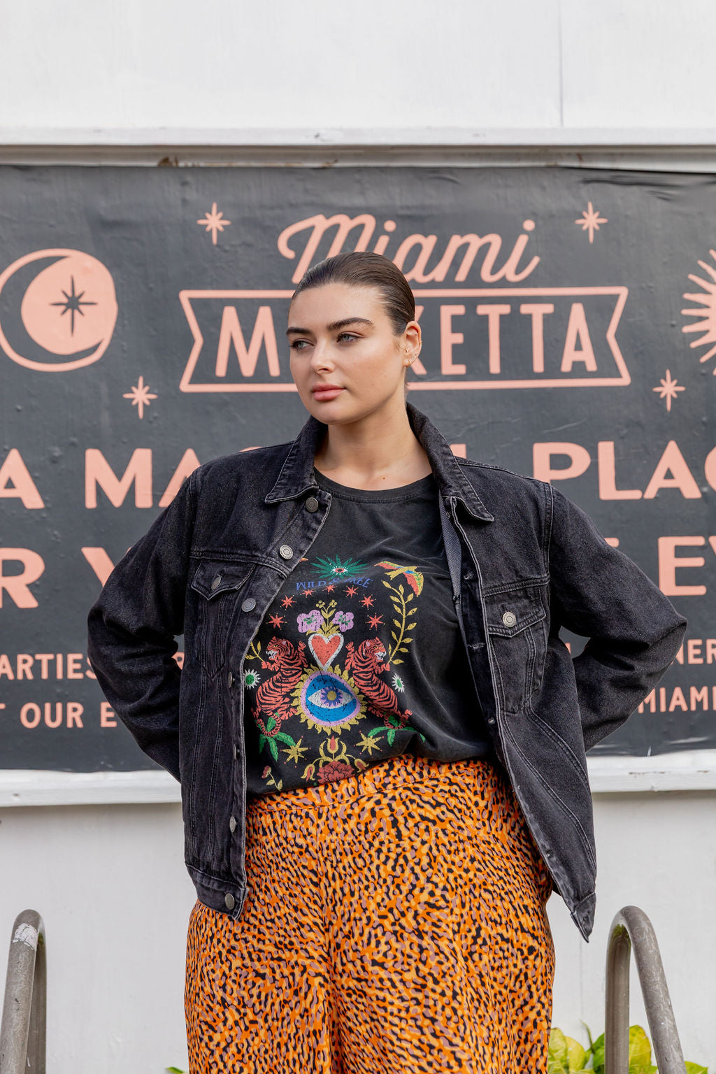 Hayden Boyfriend Denim Jacket in Black Wash