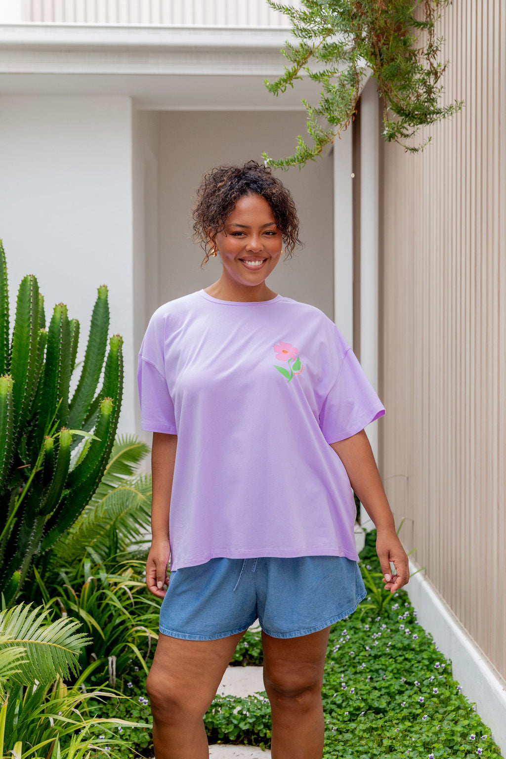 Choose Kindness Tee in Pastel Lilac