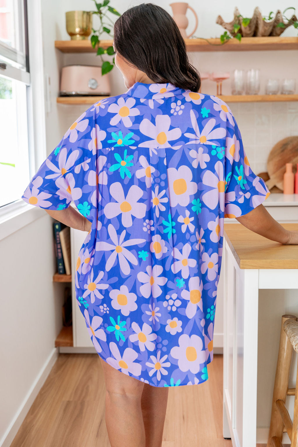 Tammin Shirt in Lilac Daisies