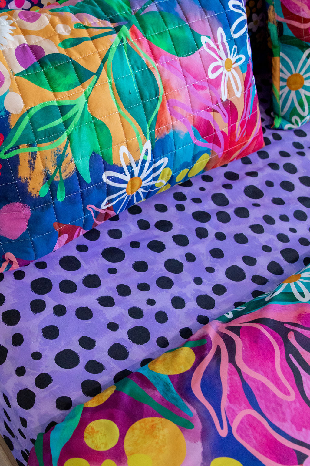 Sheet Set in Purple Cheetah by Kasey Rainbow