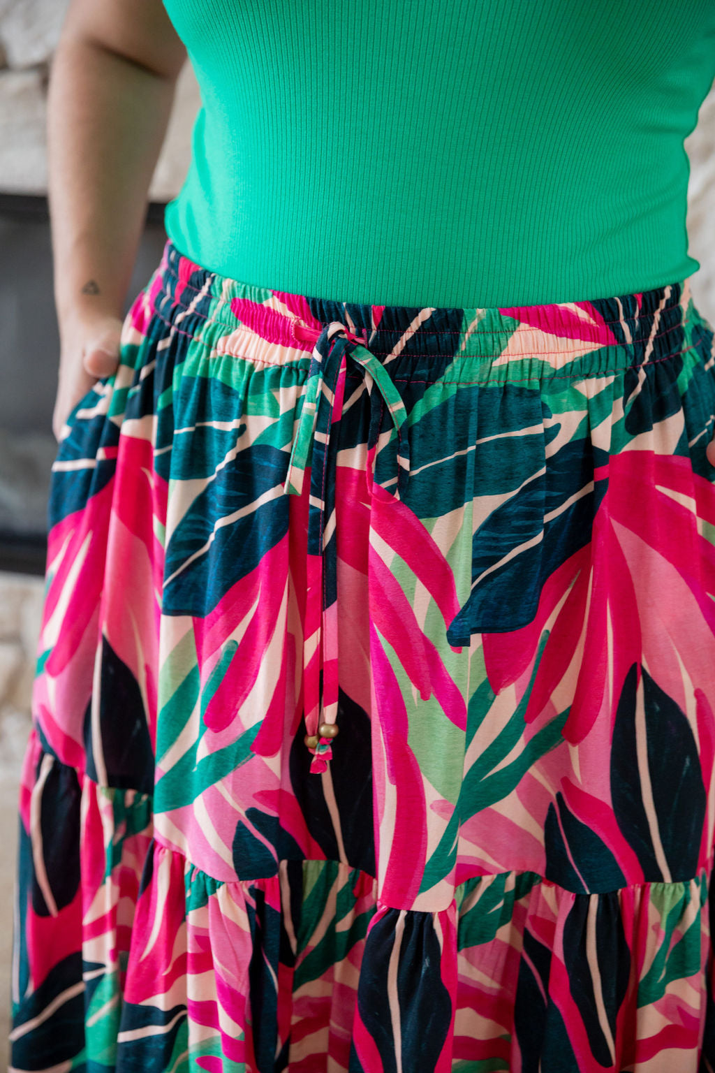 Carrie Skirt in Jungle Pink