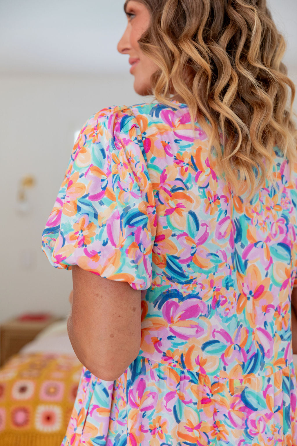 Greta Party Dress in Carnival Floral