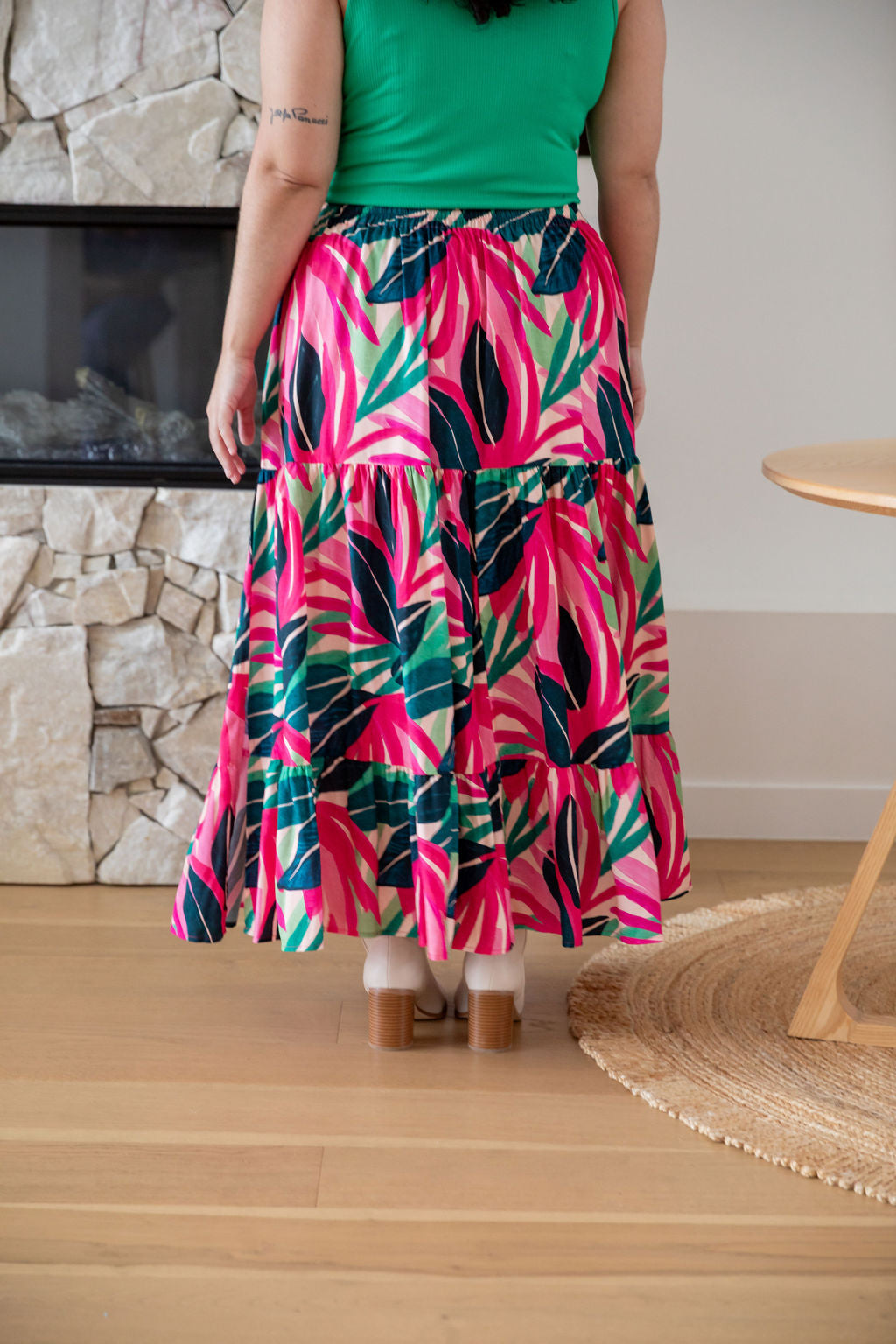 Carrie Skirt in Jungle Pink