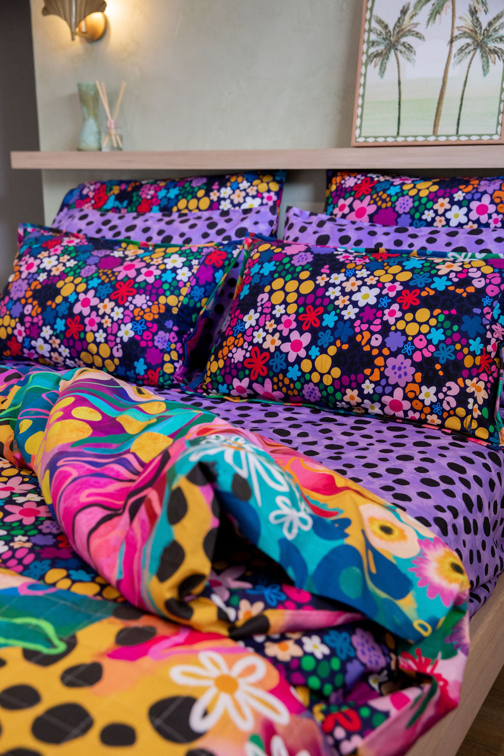 Sheet Set in Purple Cheetah by Kasey Rainbow