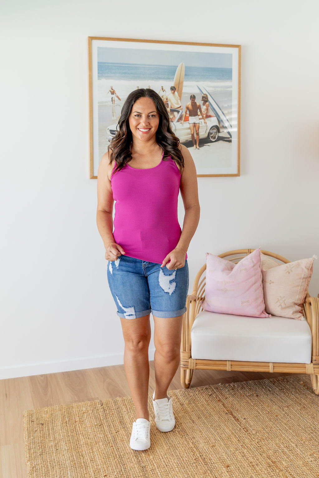 Billi Tank in Fuchsia