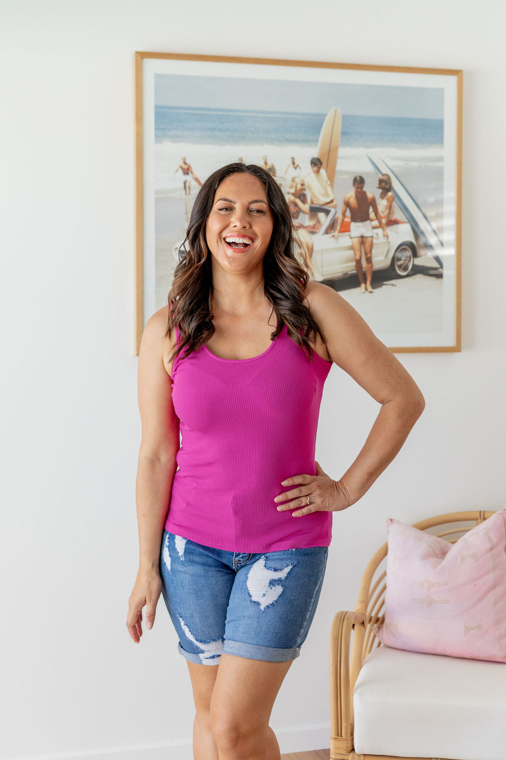 Billi Tank in Fuchsia