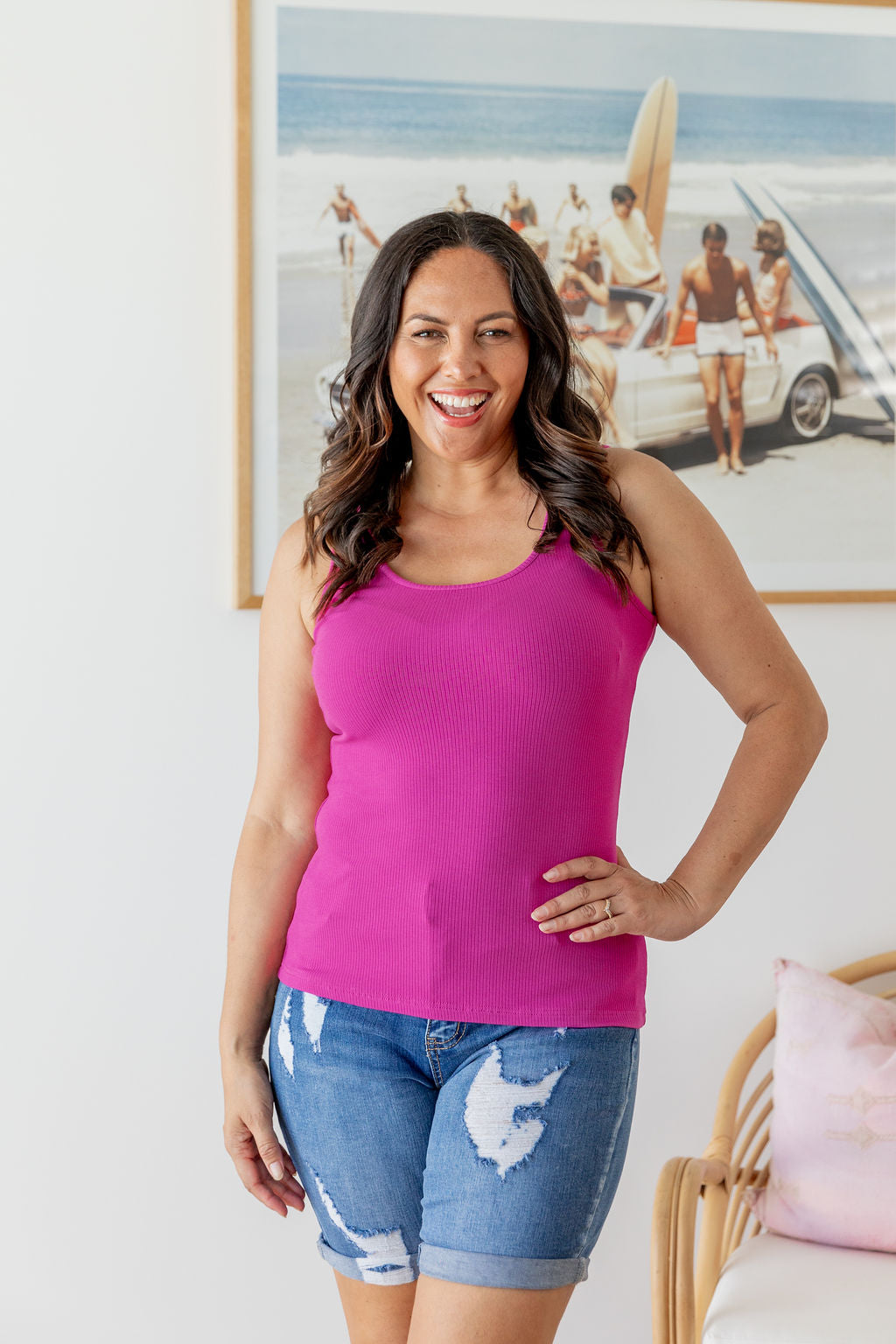 Billi Tank in Fuchsia