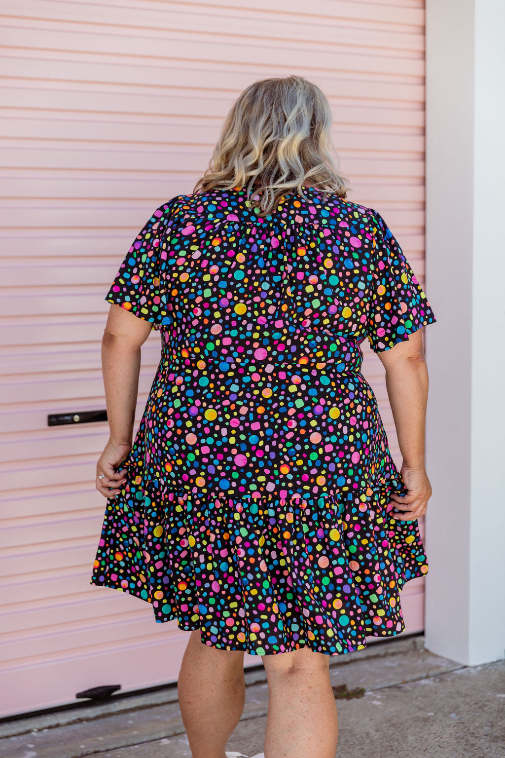 Esmae Dress in Black Pebble by Kasey Rainbow