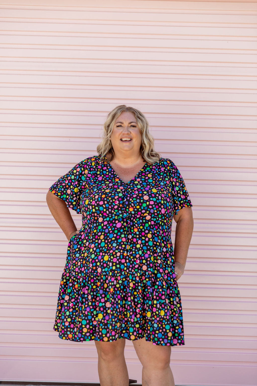 Esmae Dress in Black Pebble by Kasey Rainbow