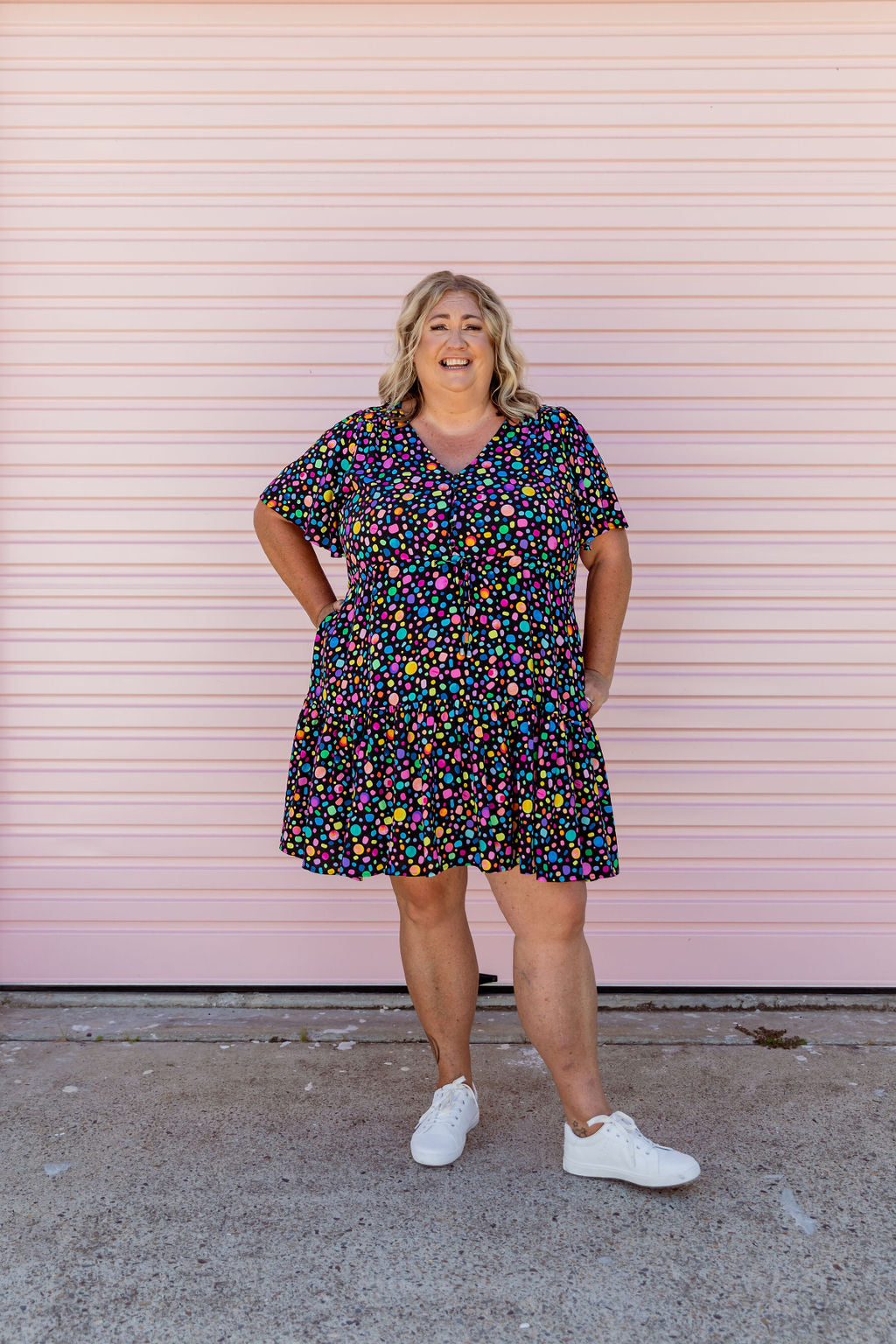 Esmae Dress in Black Pebble by Kasey Rainbow