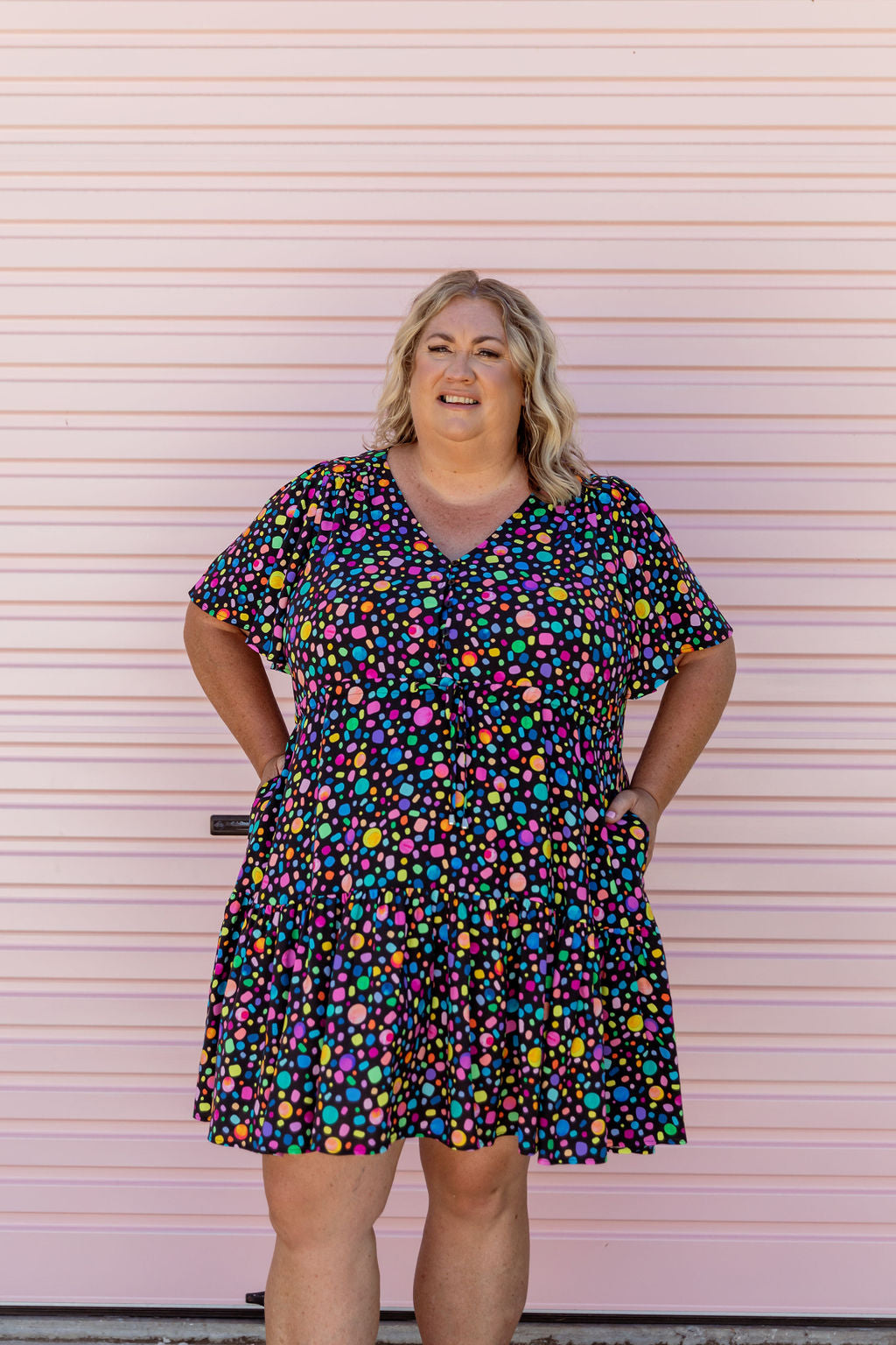 Esmae Dress in Black Pebble by Kasey Rainbow
