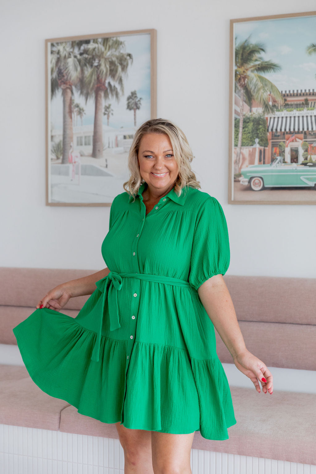 Mali Dress in Green