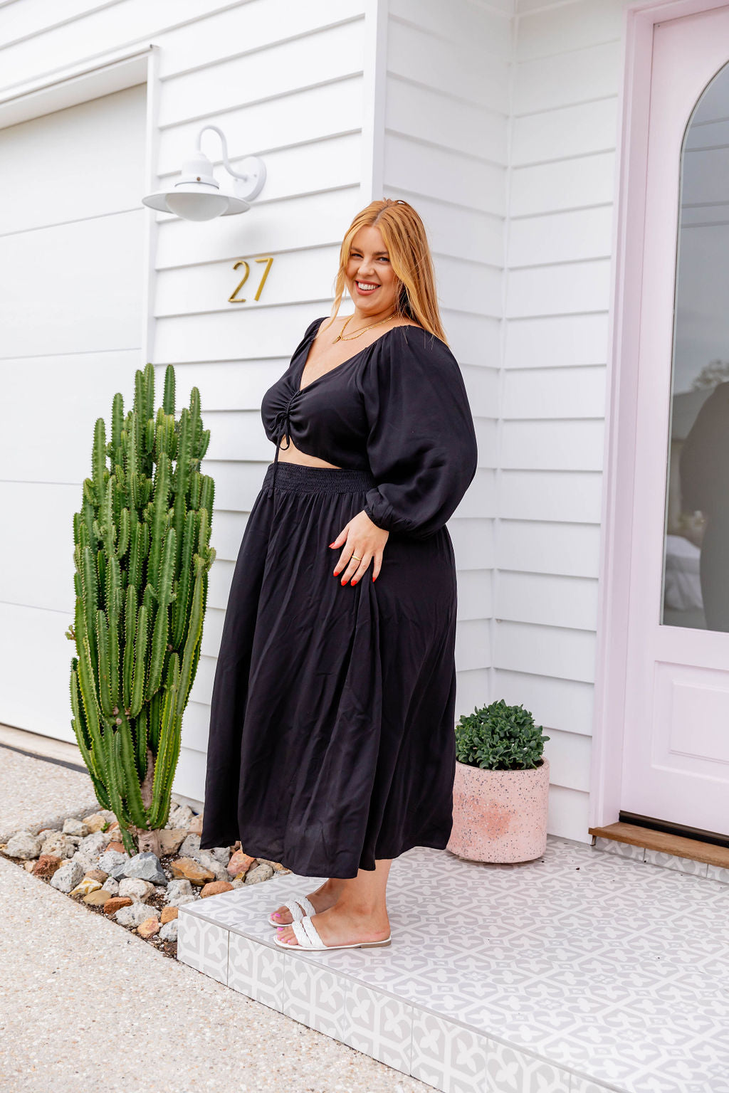 Pippa Cut Out Dress in Black