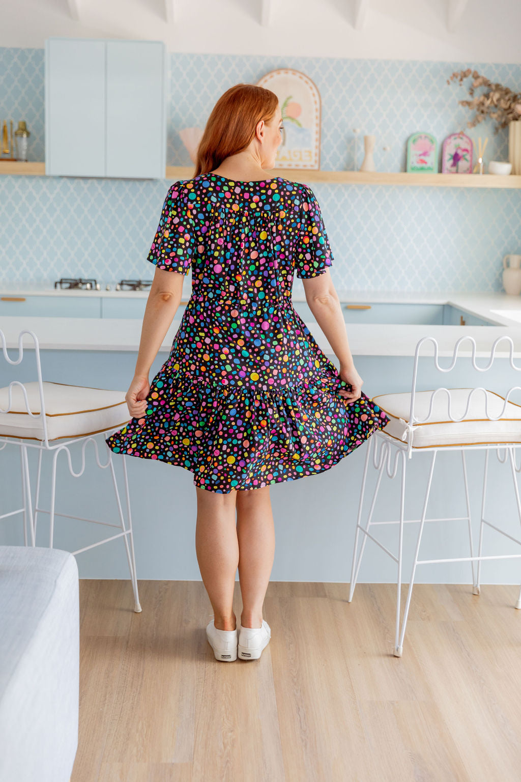 Esmae Dress in Black Pebble by Kasey Rainbow