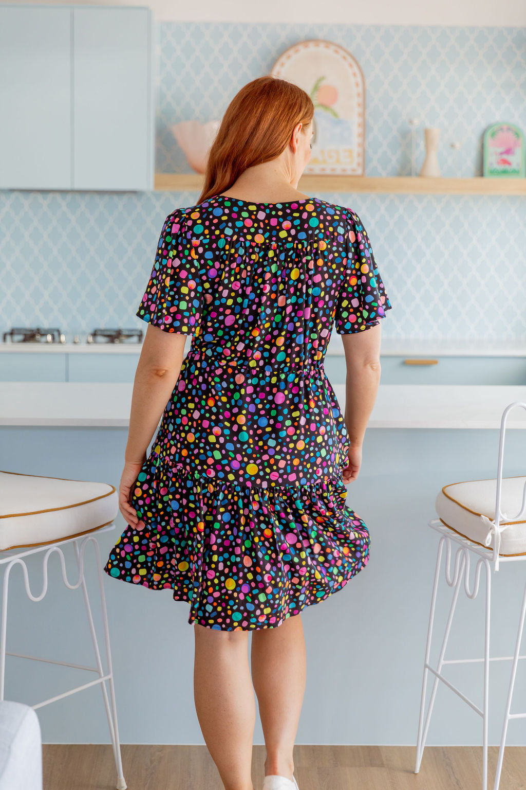 Esmae Dress in Black Pebble by Kasey Rainbow
