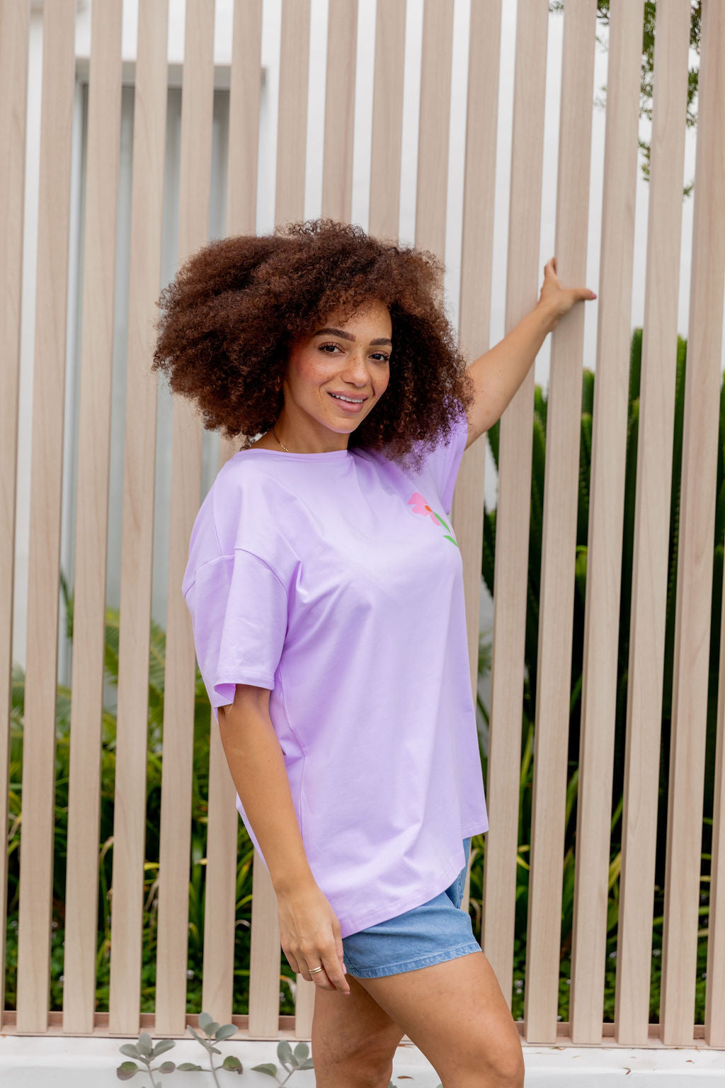Choose Kindness Tee in Pastel Lilac
