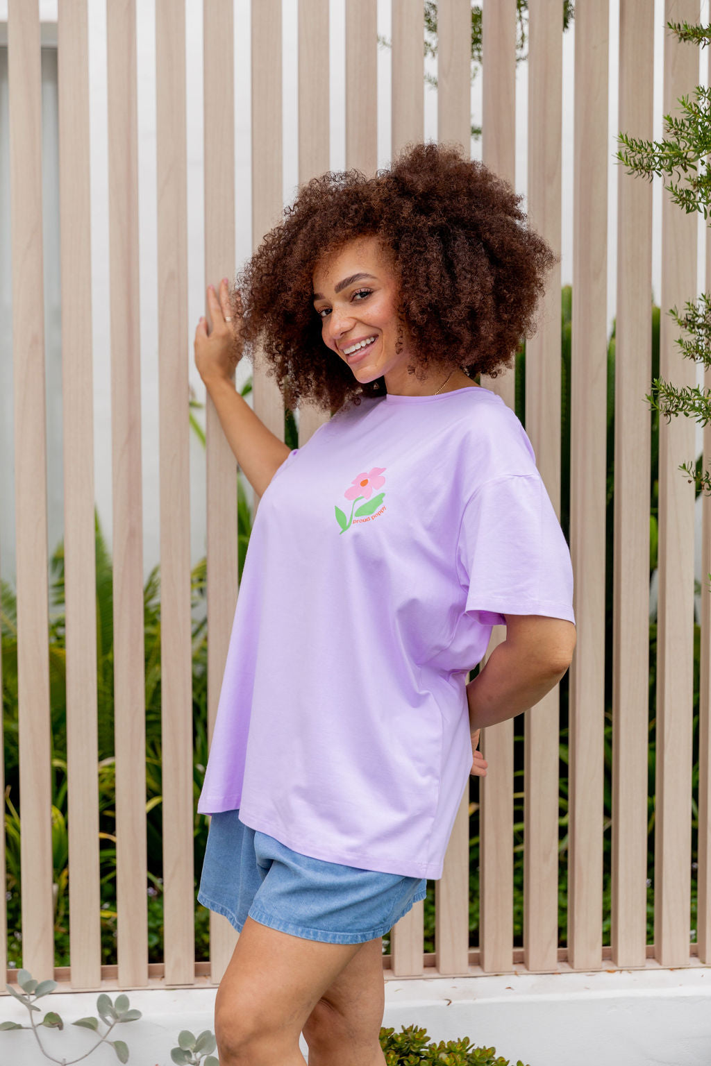 Choose Kindness Tee in Pastel Lilac