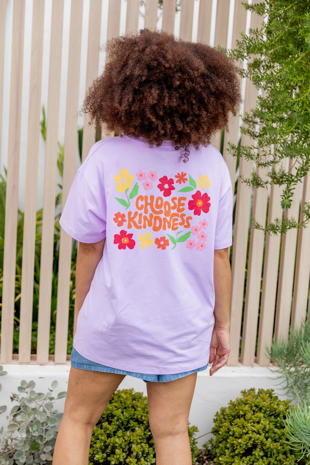 Choose Kindness Tee in Pastel Lilac