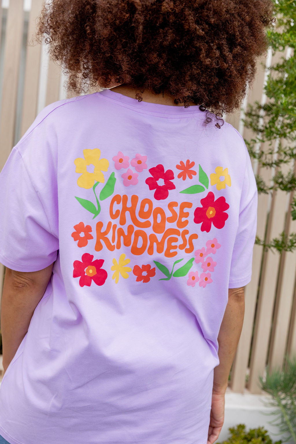 Choose Kindness Tee in Pastel Lilac