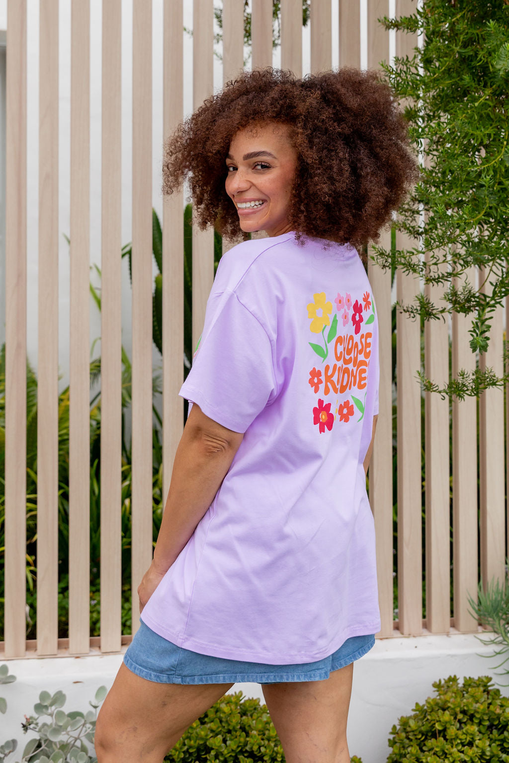 Choose Kindness Tee in Pastel Lilac