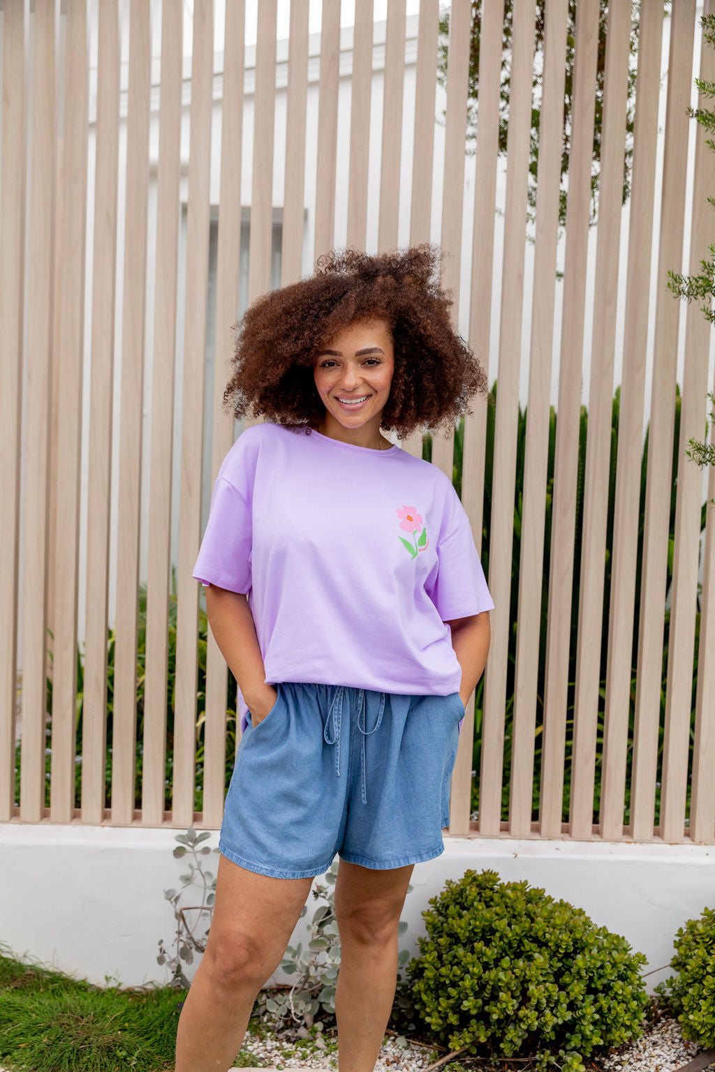 Choose Kindness Tee in Pastel Lilac