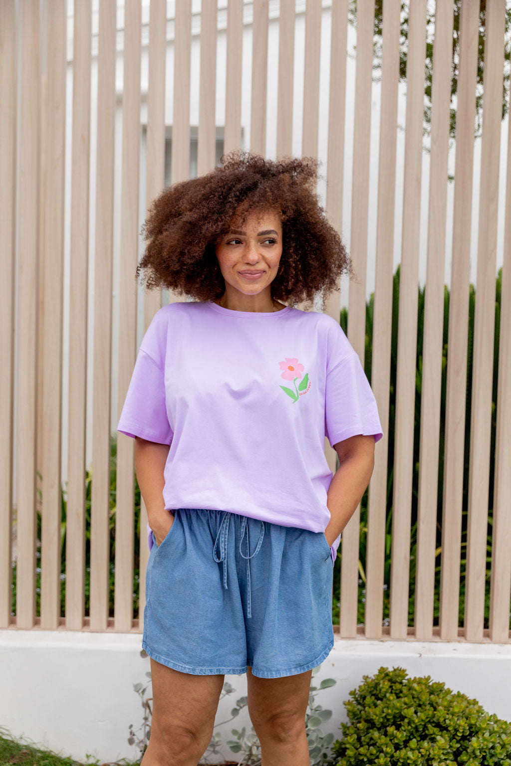 Choose Kindness Tee in Pastel Lilac