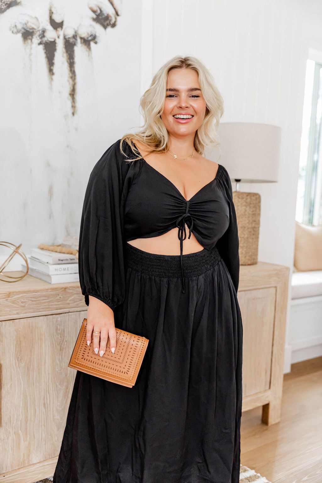 Pippa Cut Out Dress in Black