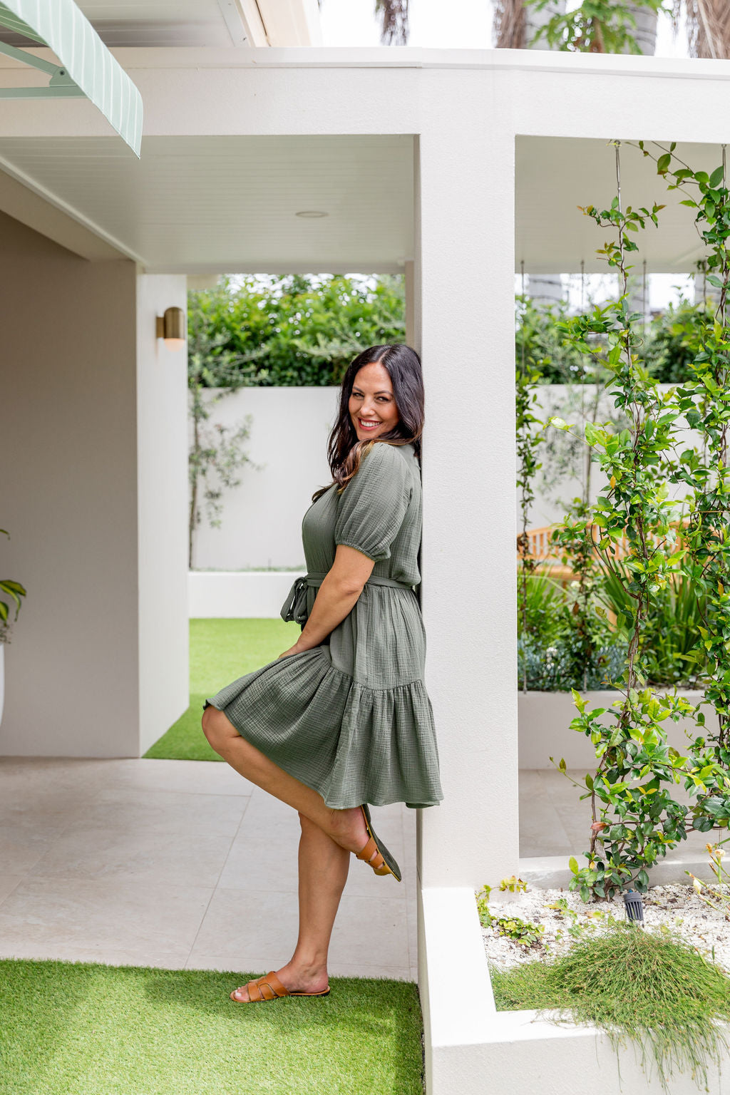 Mali Dress in Khaki