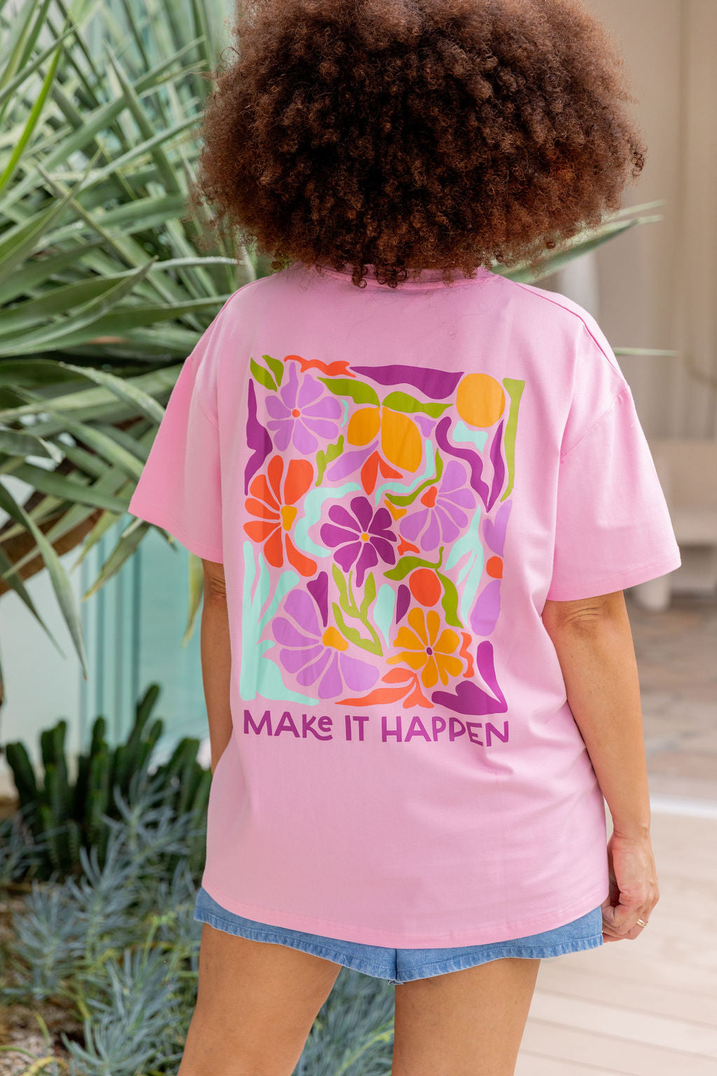 Make it Happen Tee in Sherbet