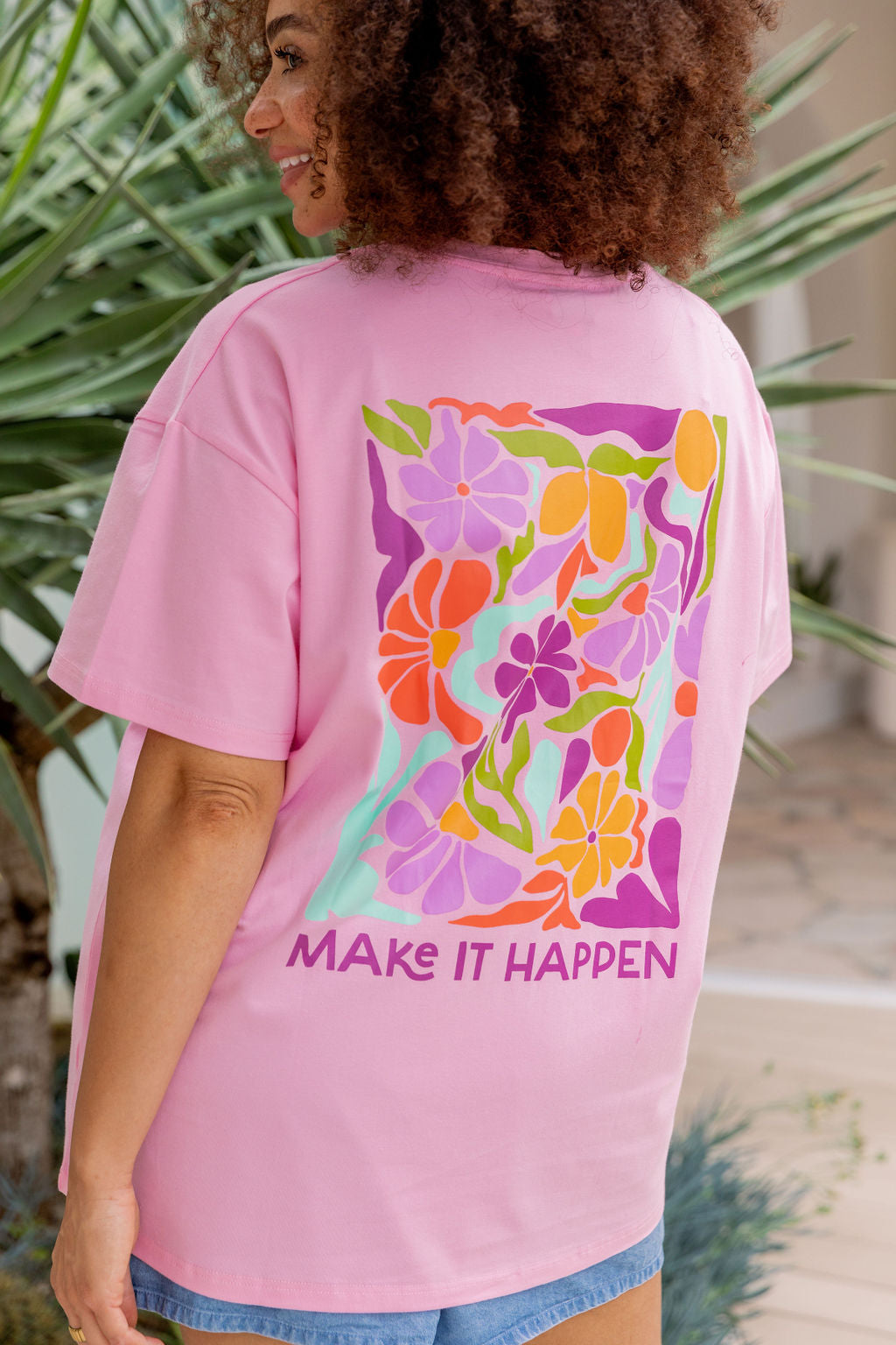 Make it Happen Tee in Sherbet