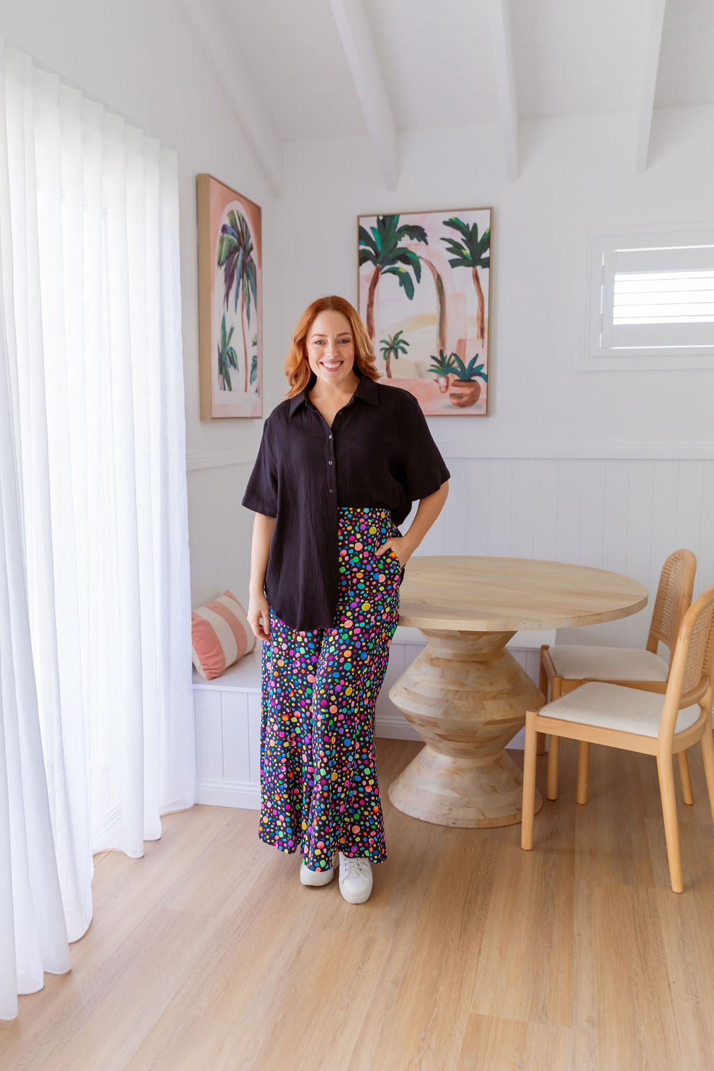 Zelda Pants in Black Pebble by Kasey Rainbow