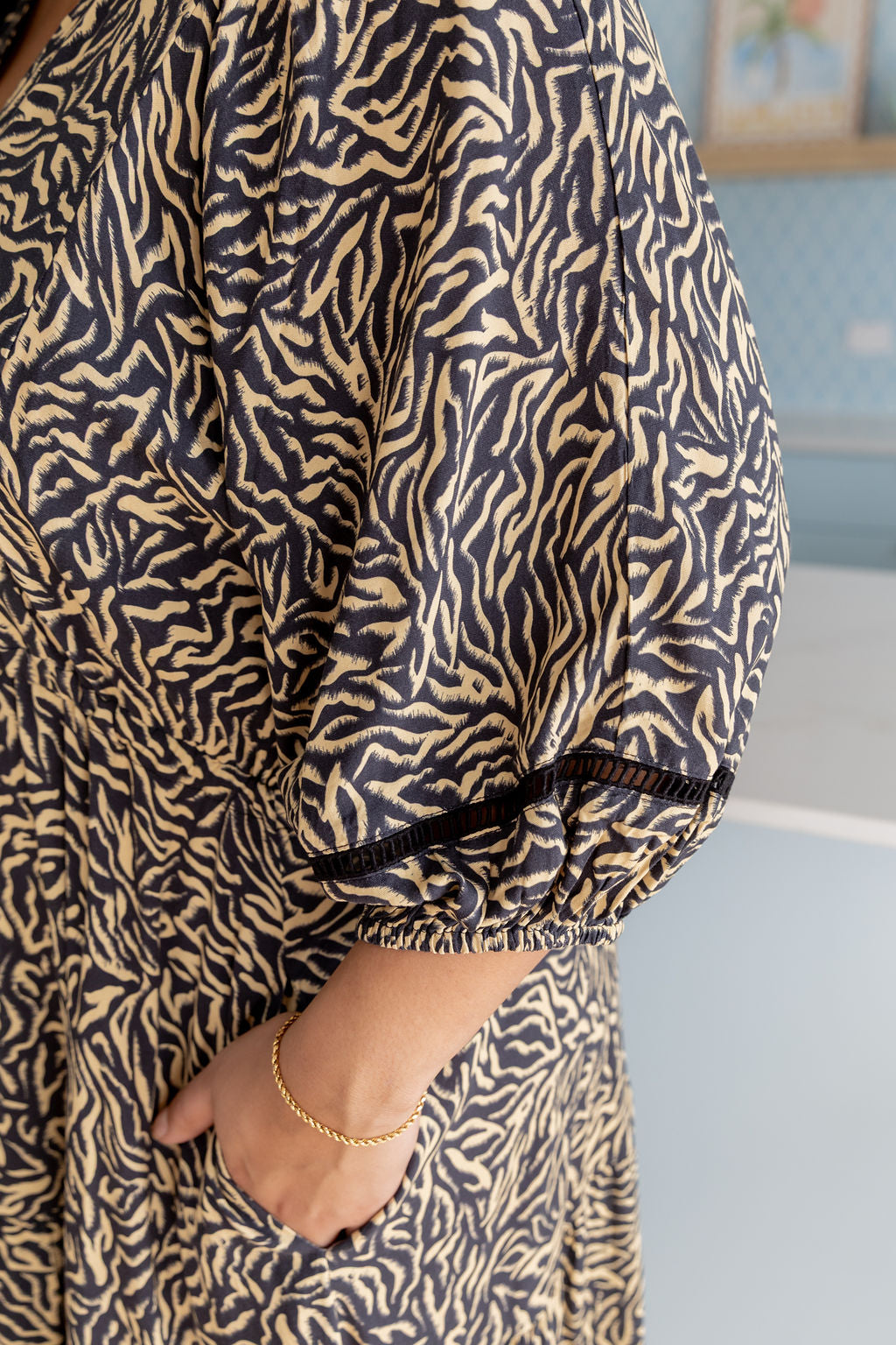 Addison Maxi Dress in Zebra