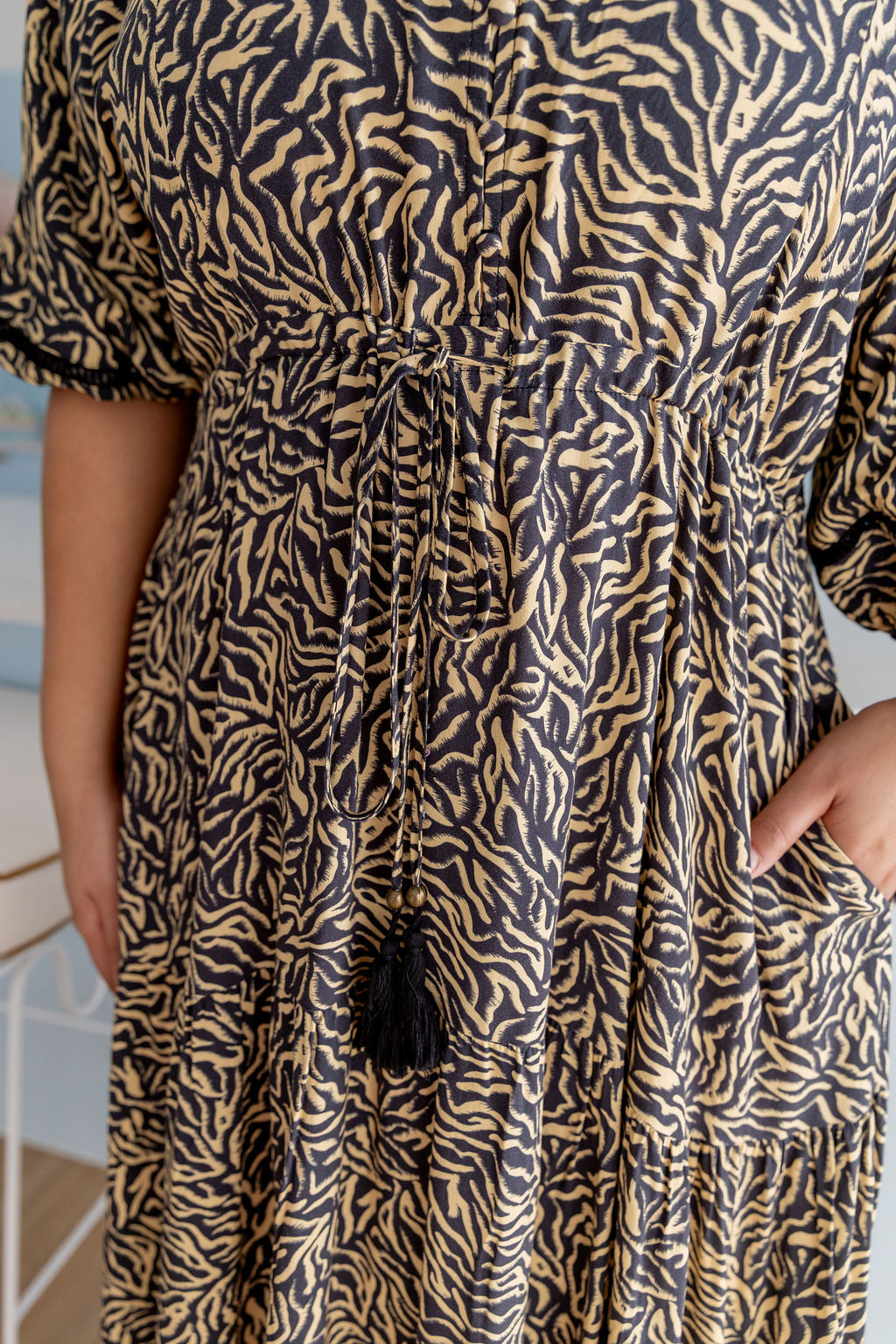 Addison Maxi Dress in Zebra