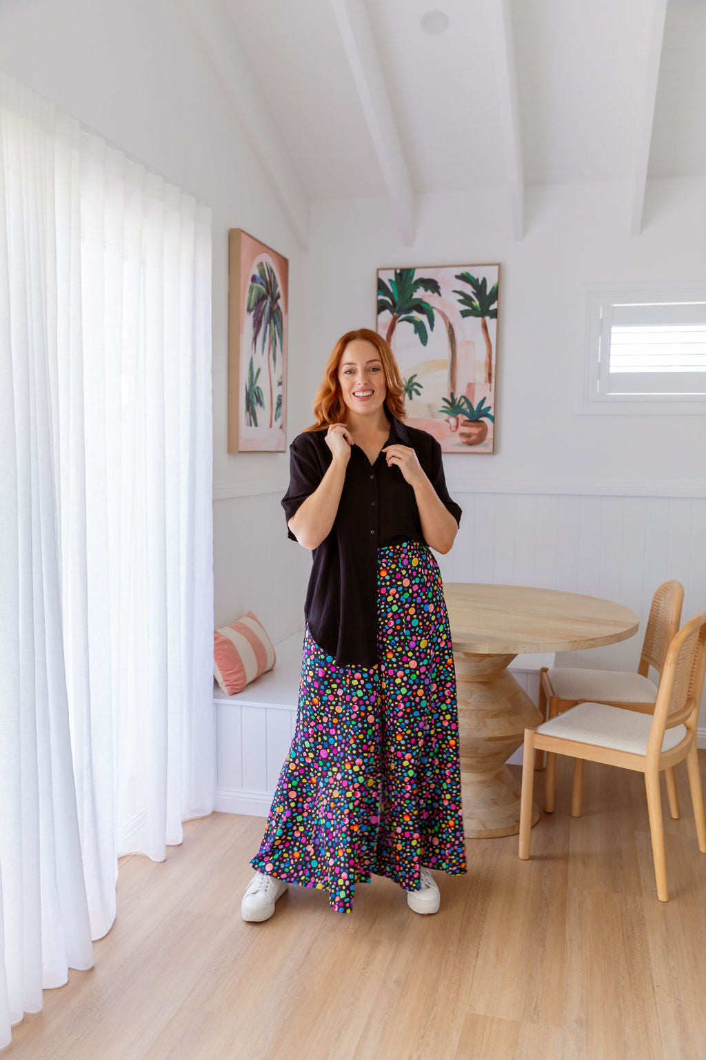 Zelda Pants in Black Pebble by Kasey Rainbow