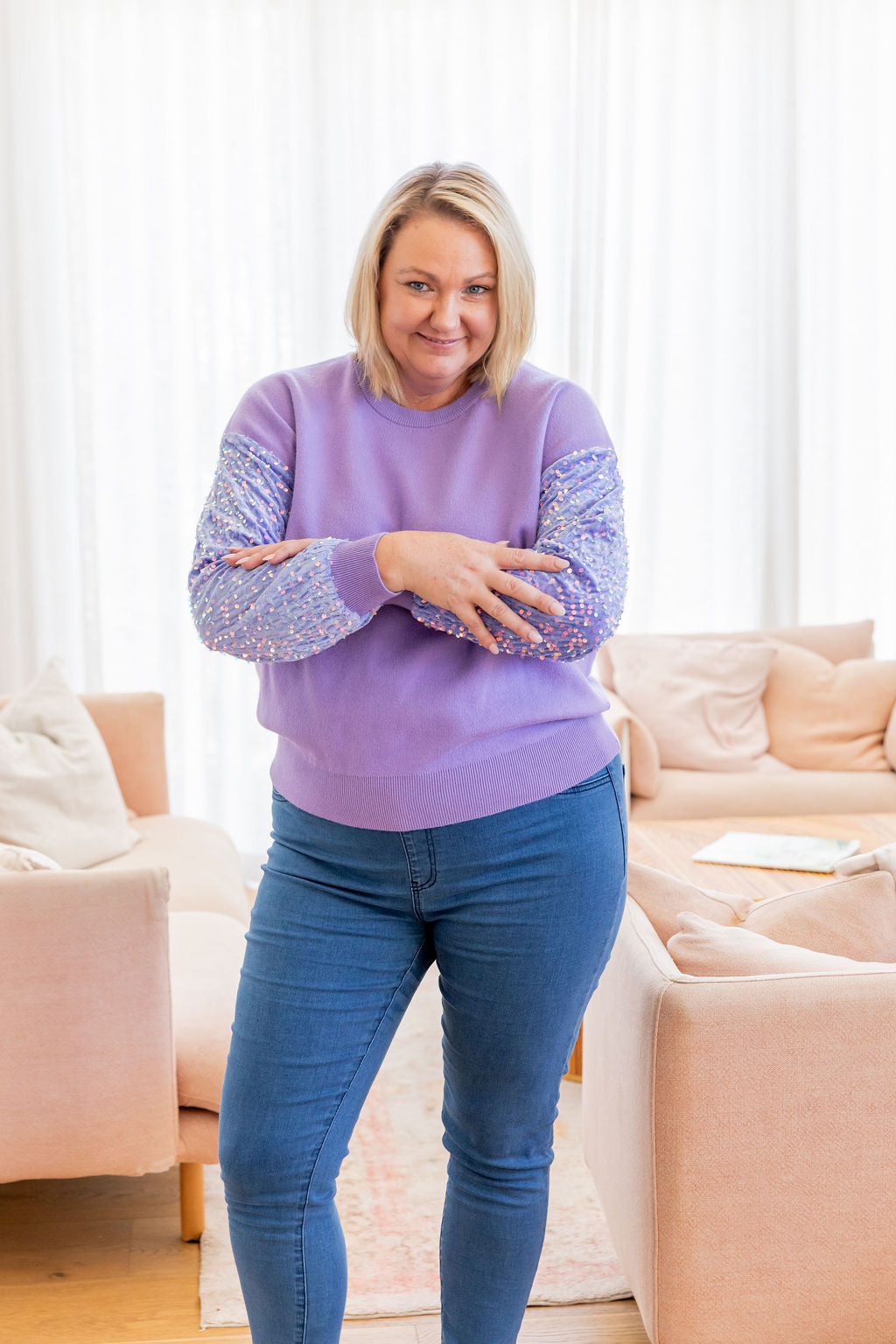 Glam Knit in Lilac