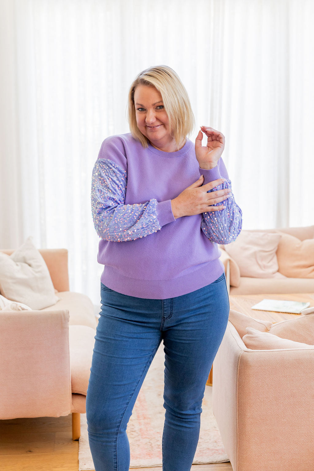 Glam Knit in Lilac