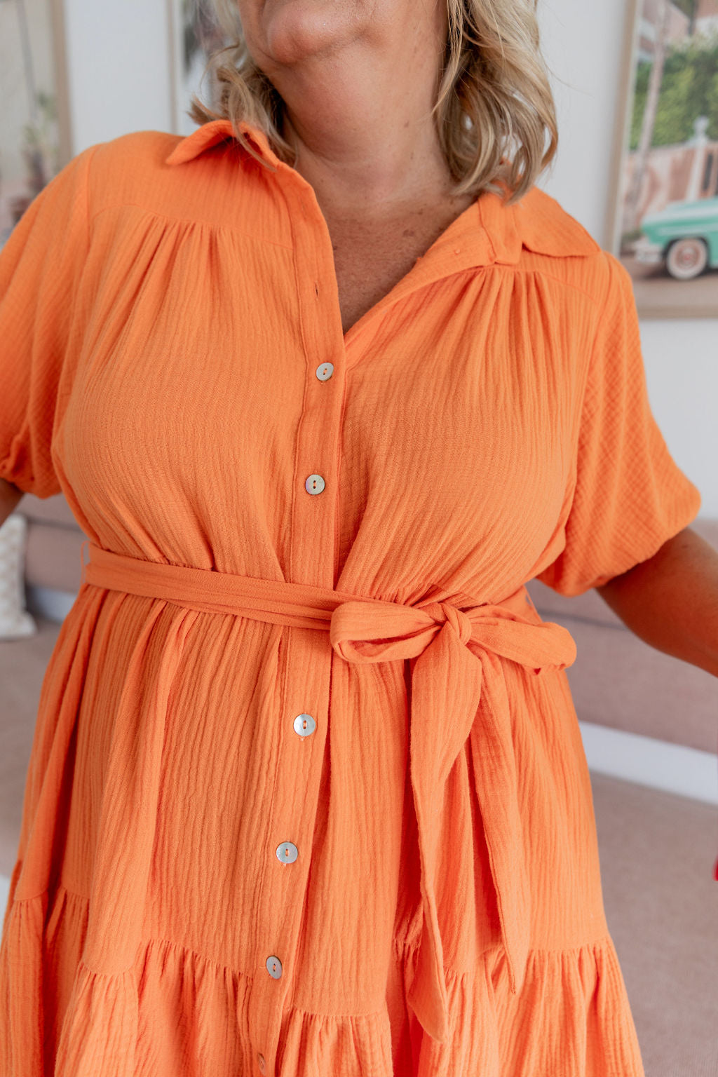 Mali Dress in Orange